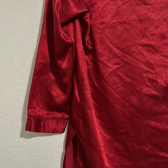 KATHRYN Bright red robe with flannel lining inside in size S Bathrobe - Picture 6 of 7